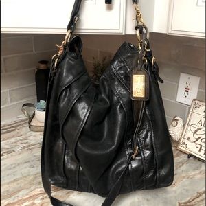 Badgley Mischka Elegant Black Hobo Bag